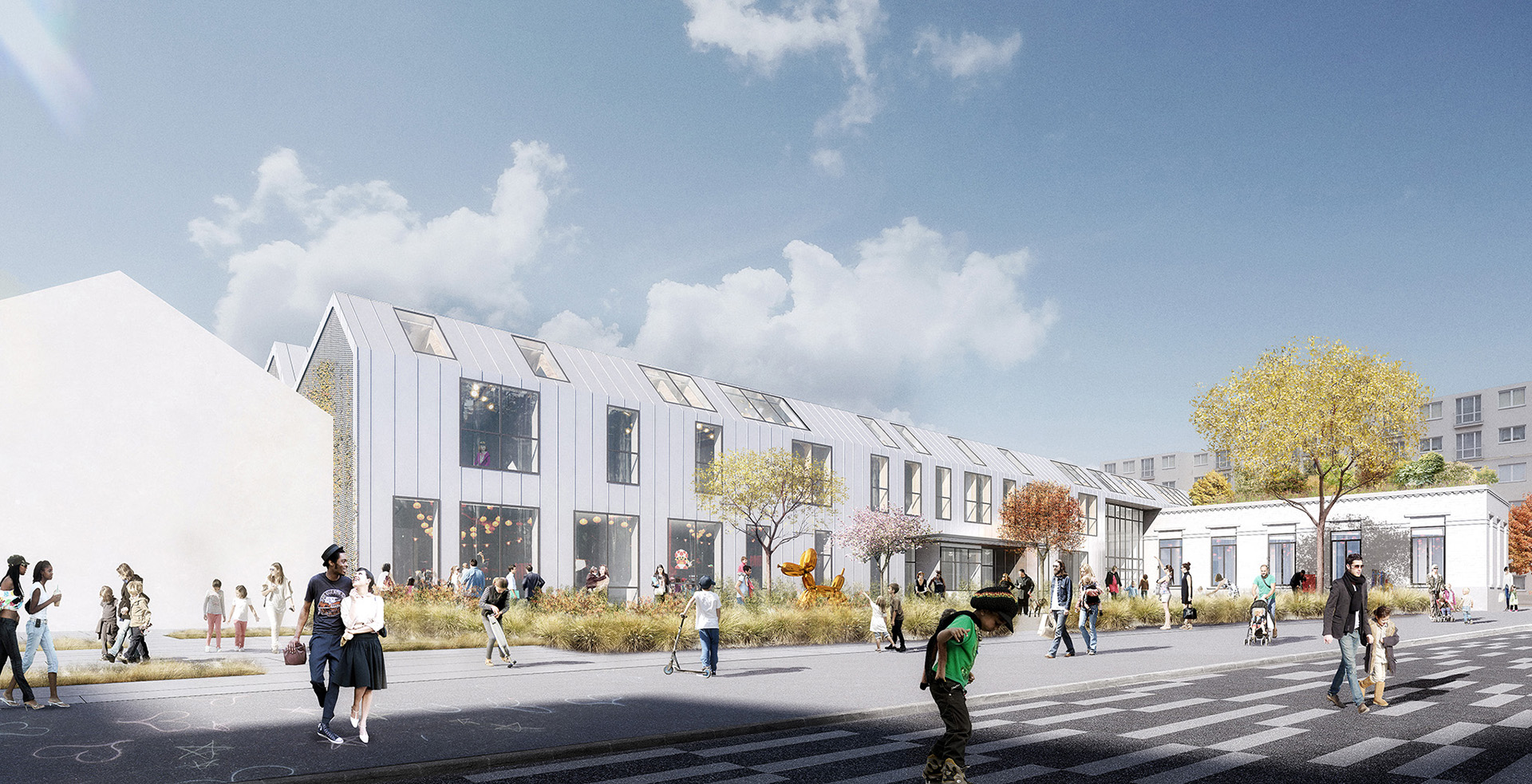 archi5-SaintDenis-GroupeScolaire-VueRue1