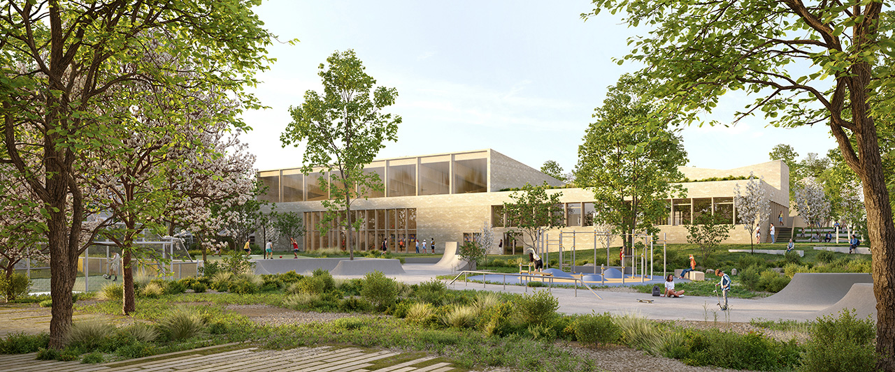 Longjumeau-Gymnase-VuePlateauSportif